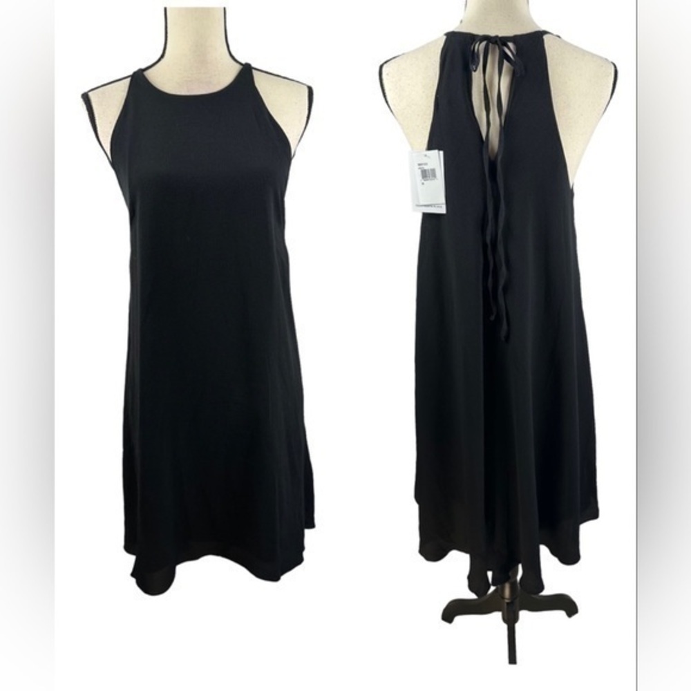 Fourteenth Place Nordstrom Sleeveless Black Midi Dress Medium NWT